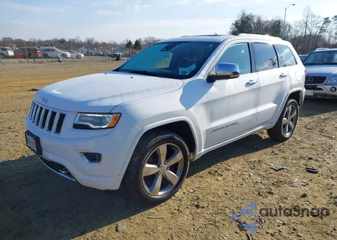 2016 Jeep Grand Cherokee Overland z USA, uszkodzony, nr VIN 1C4RJFCG7GC461690